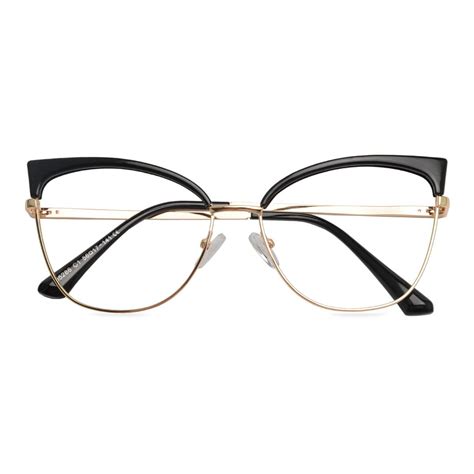 Cat eye optical frame in black 